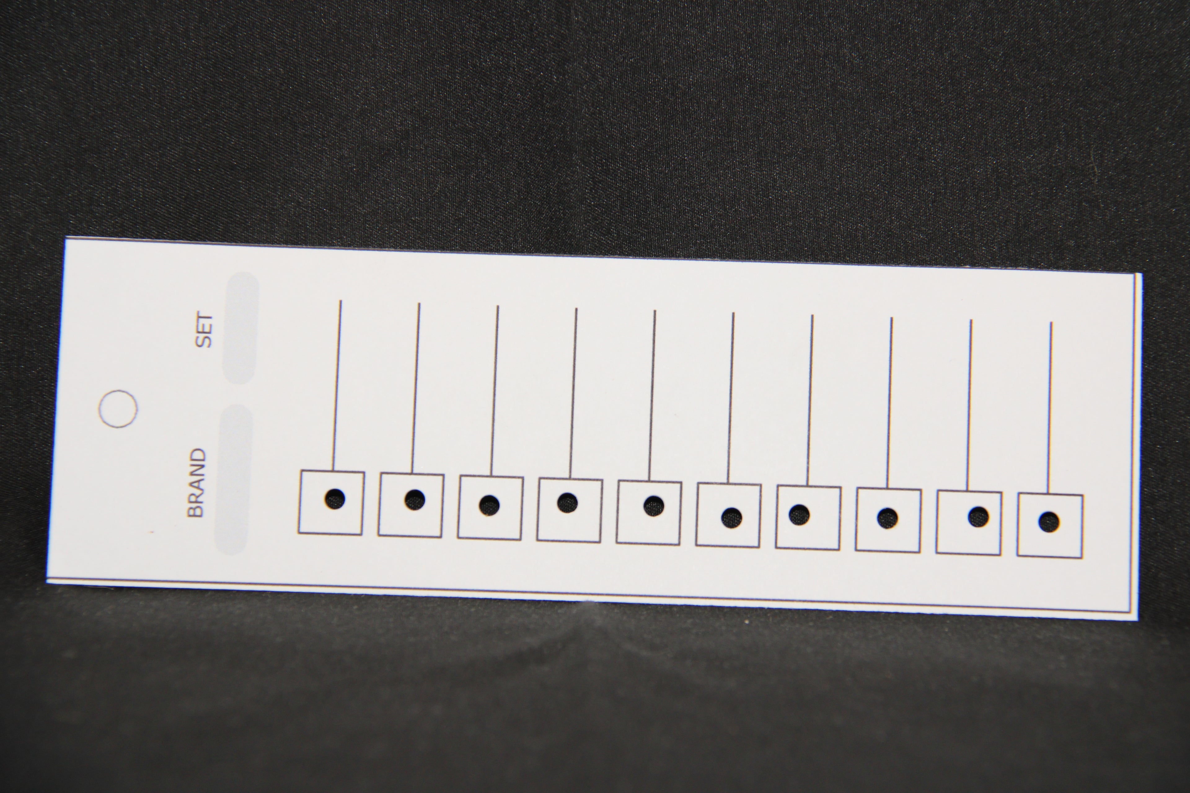 6 Farbkarten à 10 Quadrate