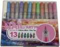 Guangna Metallic Nail-Art Set – 12 Farben + 1 Fixierstift (Soft Luxury Metallic)