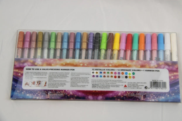 Guangna Nail-Art Set – 24 Farben + 1 Fixierstift